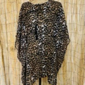 Coverup Leopard with Black tassels